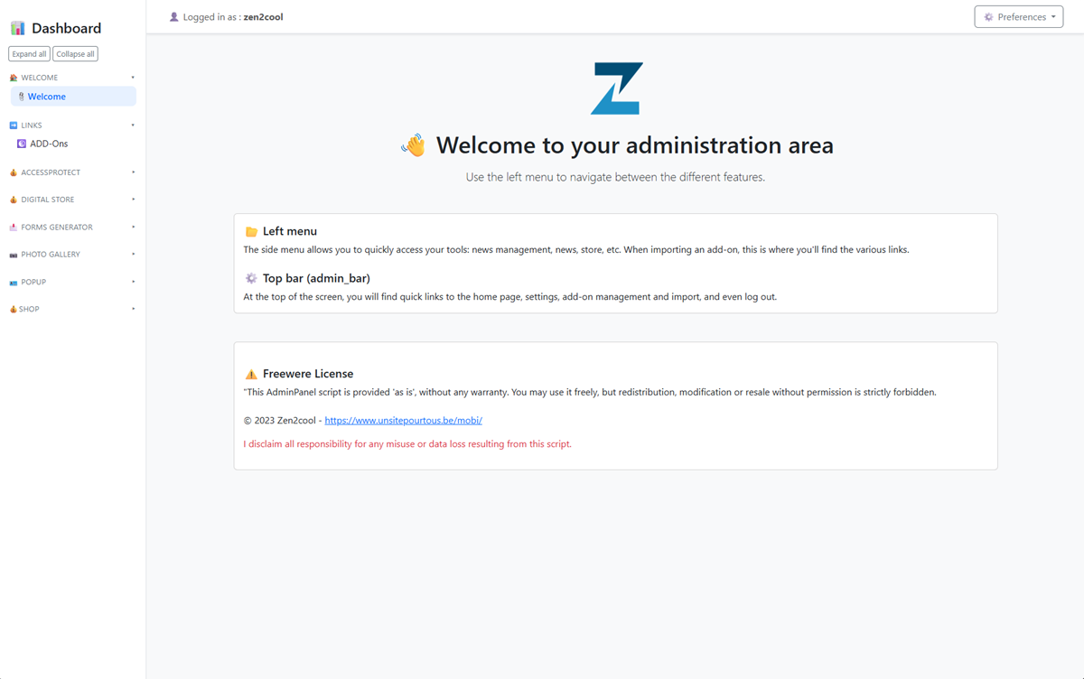 AdminPanel Overview